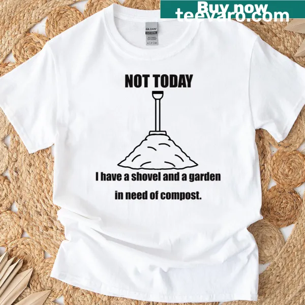 Witty compost-themed typography graphic T-shirt