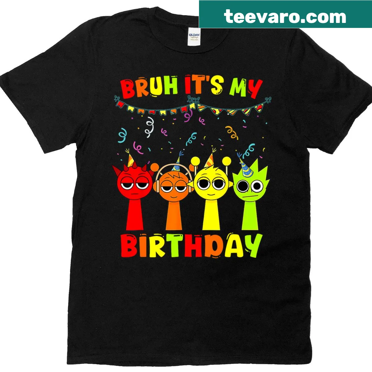 Birthday-themed t-shirt with humorous text saying 'It's My Birthday' — on a men's t-shirt