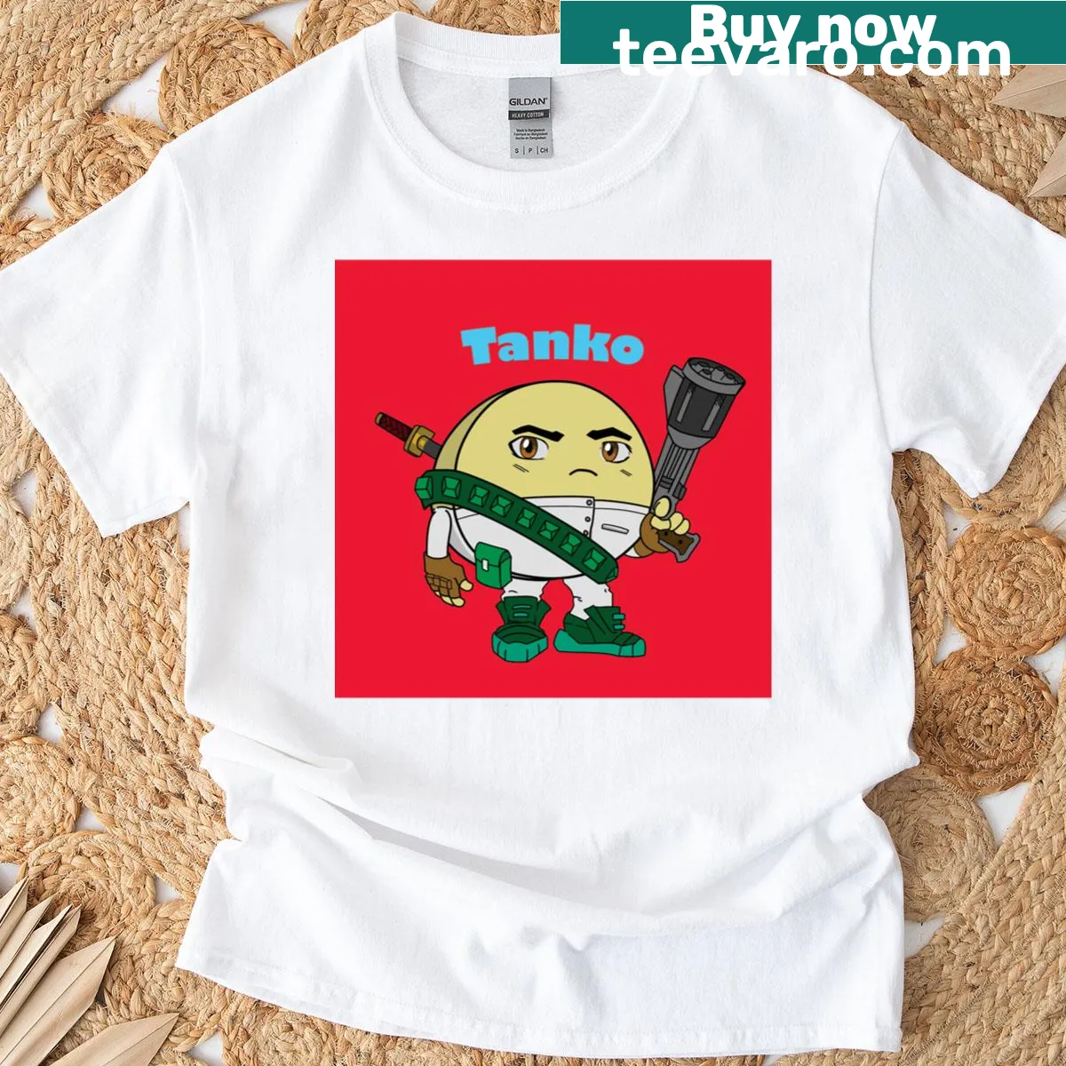 Bold typography design T-shirt — on a men's t-shirt