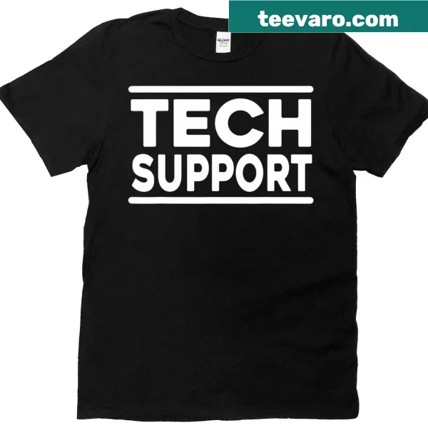 Funny Tech Support graphic T-shirt for men