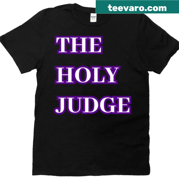 Faith-themed t-shirt featuring a design centered around The Holy Judge