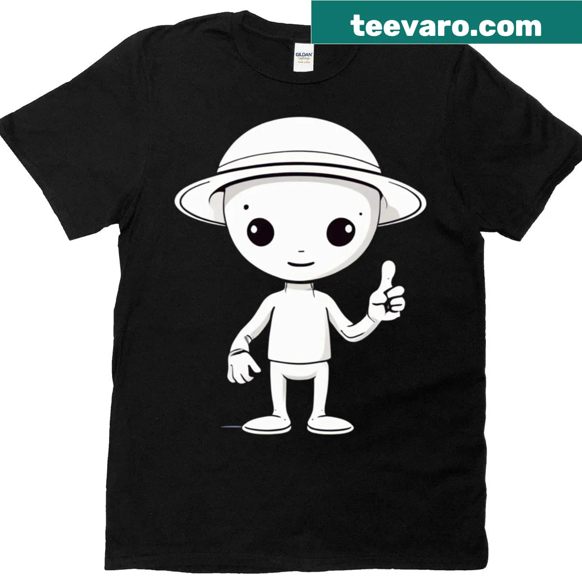 T-shirt with playful alien-themed typography asking a question — on a men's t-shirt
