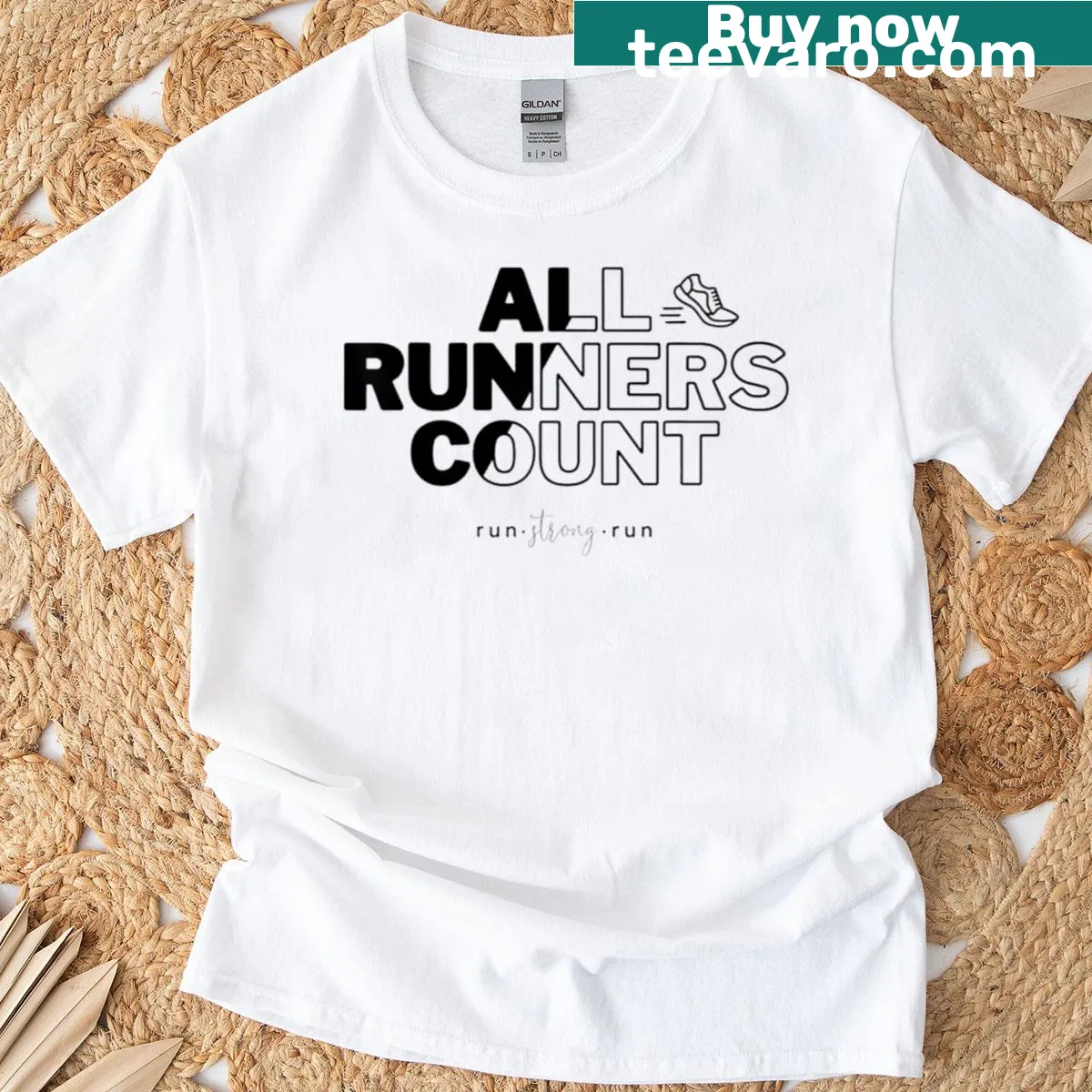 Sentimental All Runners Count t-shirt with heartfelt message for runners — on a men's t-shirt