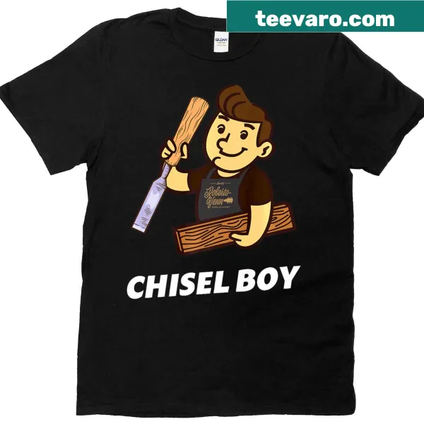 Playful Chisel Boy text t-shirt