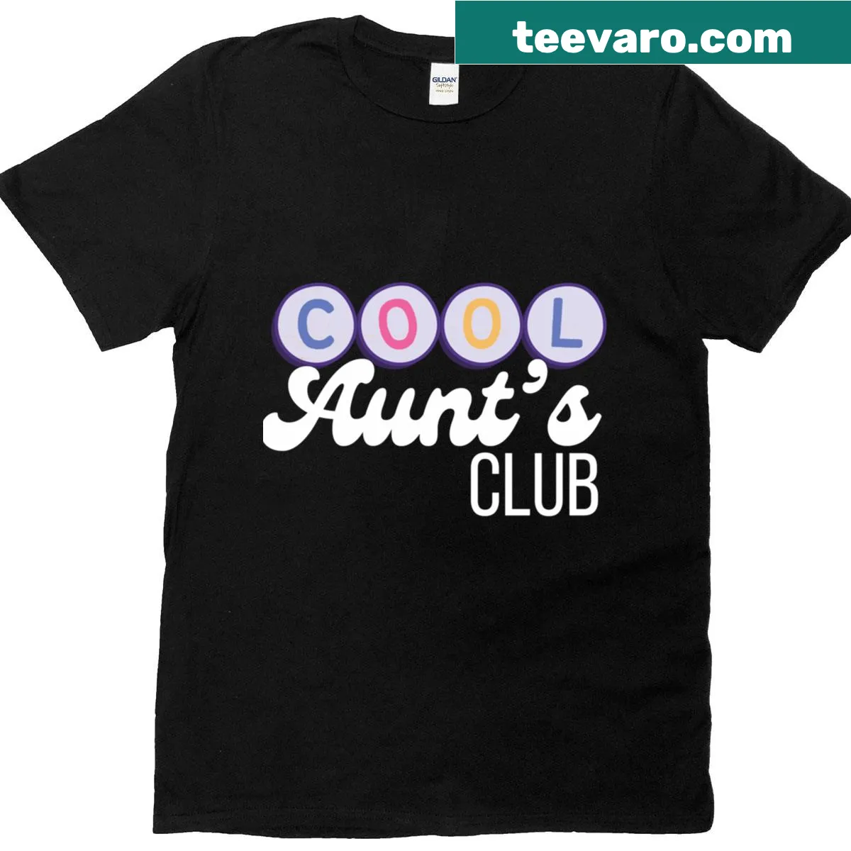 Charming T-shirt with 'Cool Aunt's Club' typography — on a men's t-shirt