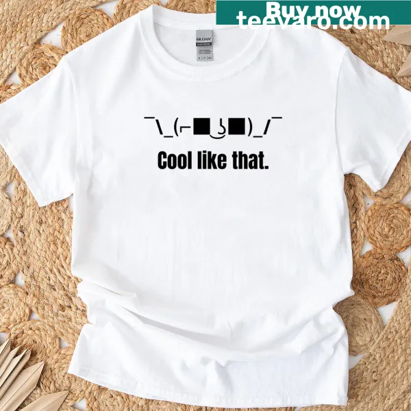 T-shirt featuring a Lenny Face graphic in black design