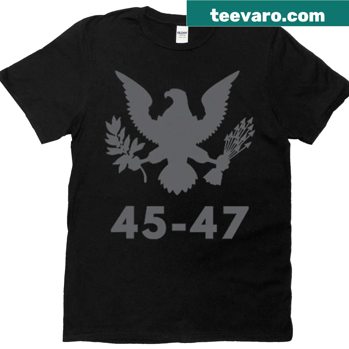 Pocket design T-shirt featuring Trump and significant American years — on a men's t-shirt