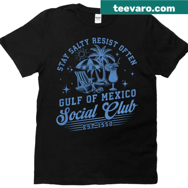 Vintage Gulf Of Mexico Social Club Est 1550 T-shirt