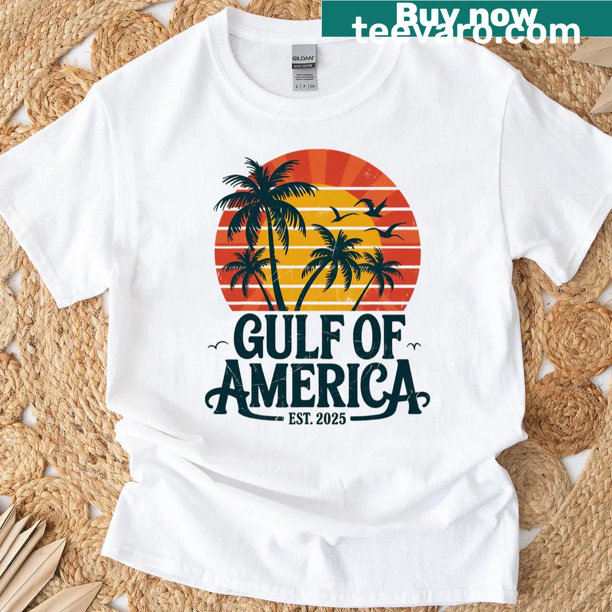 Retro throwback design T-shirt celebrating Americana — on a men's t-shirt