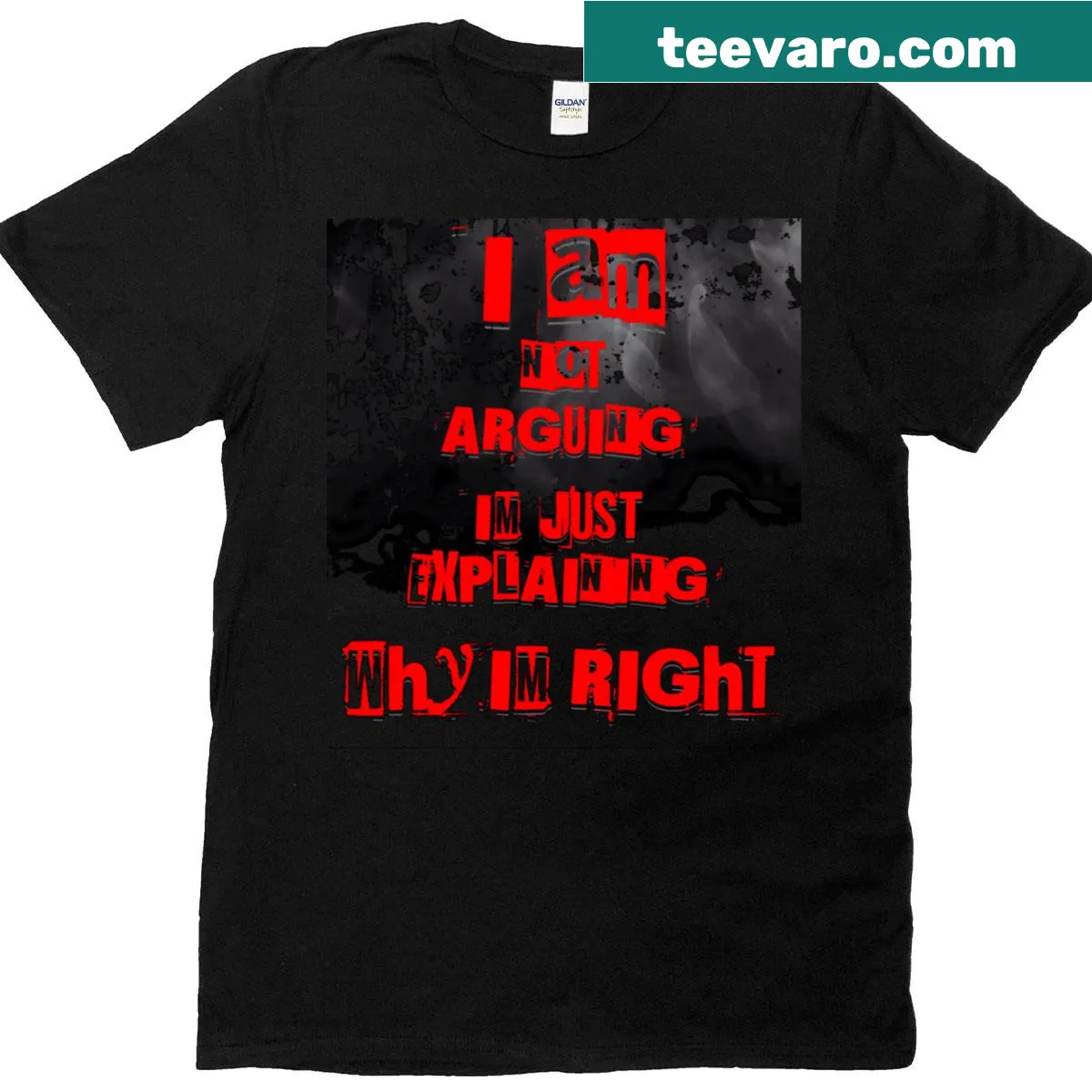 Sarcastic typography T-shirt with clever saying — on a men's t-shirt