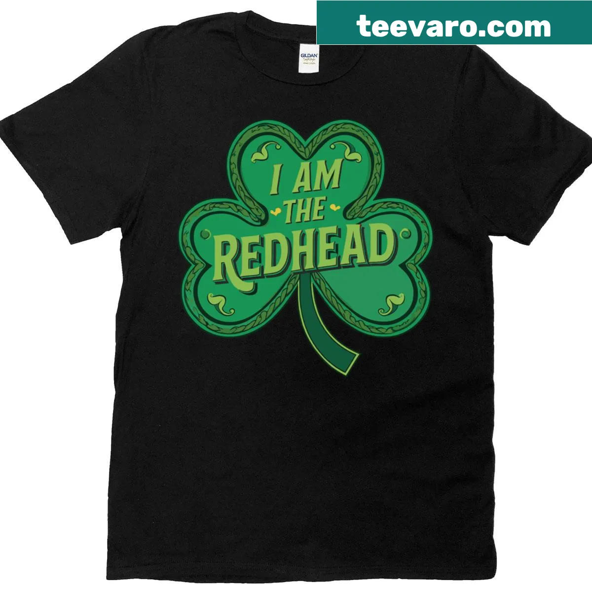 Funny St. Patrick's Day t-shirt with a redhead dibs declaration. — on a men's t-shirt
