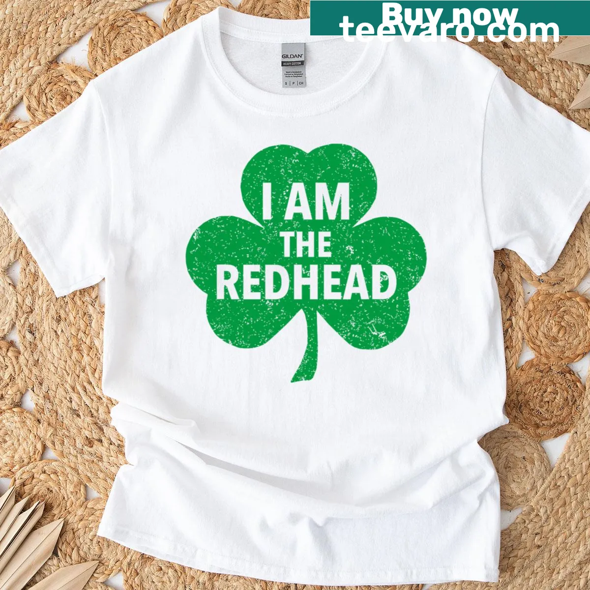 Funny St. Patrick's Day T-shirt with a playful redhead theme — on a men's t-shirt