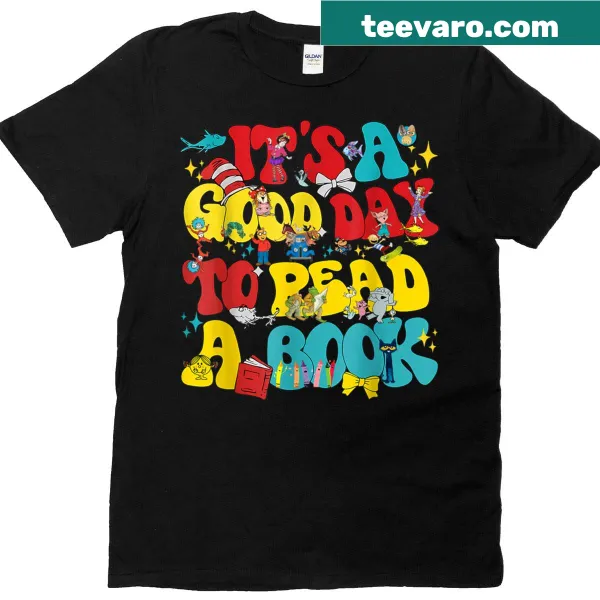 T-shirt with the phrase 'It's A Good Day To Read' for kids