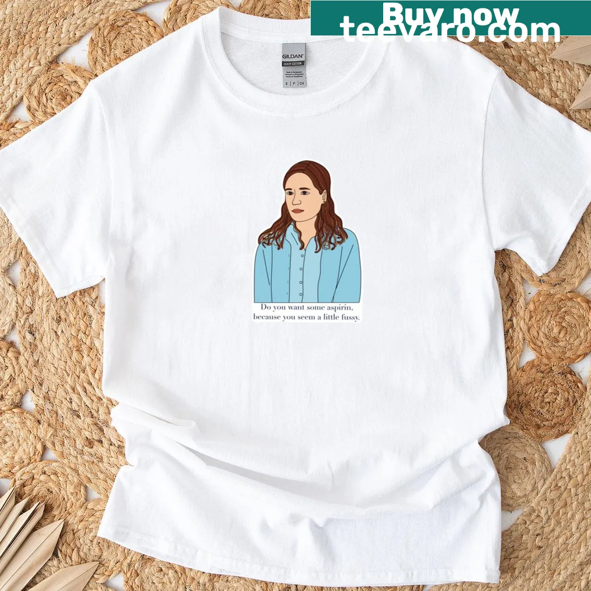T-shirt featuring Pam Beesly's quote from 'The Office' — on a men's t-shirt