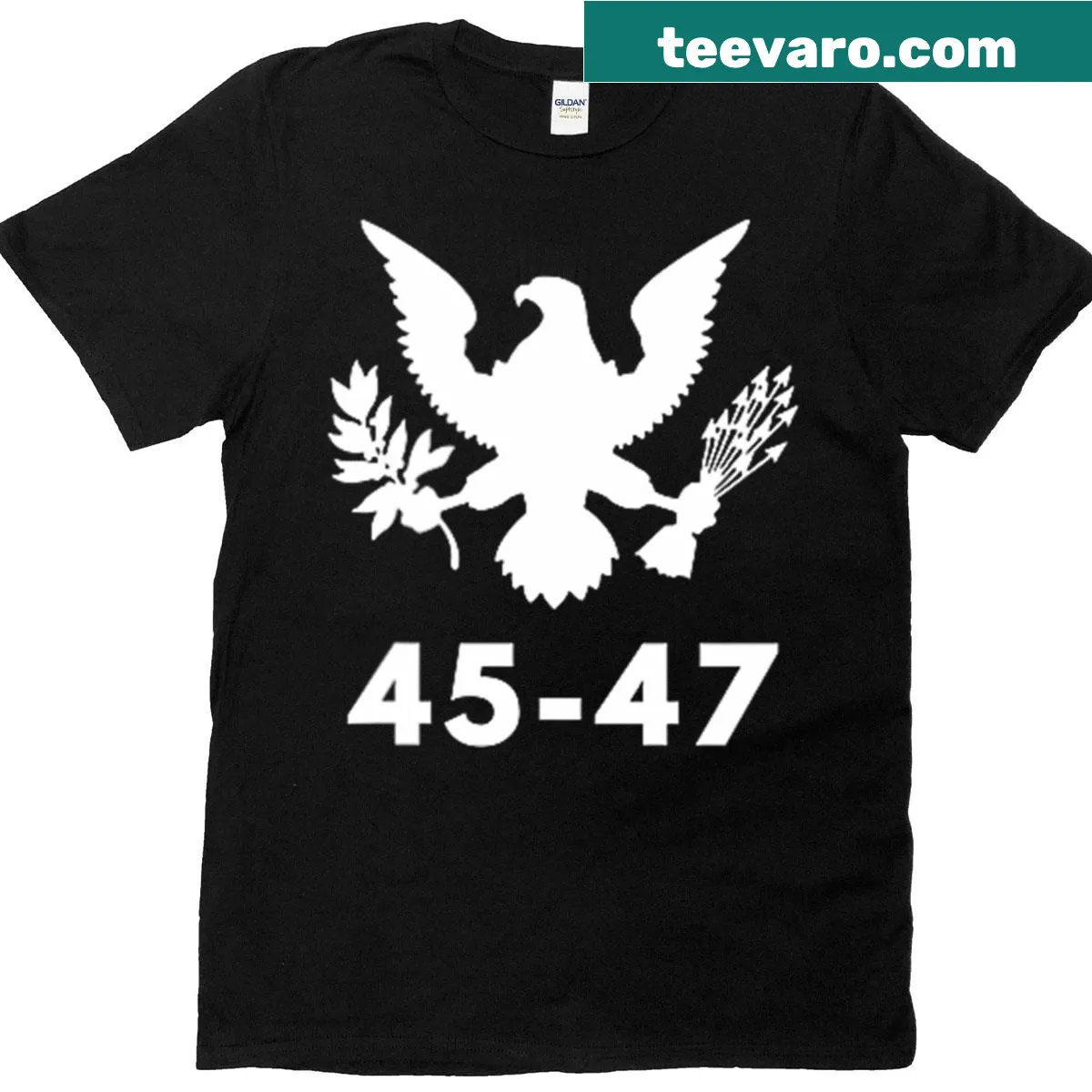 Pocket design featuring patriotic elements and years on t-shirt — on a men's t-shirt