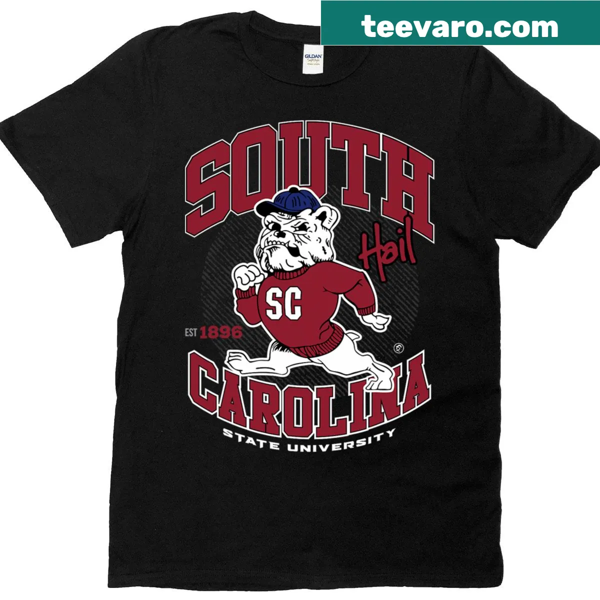 South Carolina State University t-shirt with university branding — on a men's t-shirt