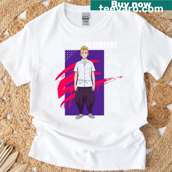 Tokyo Revengers Takemichi Hanagaki long t-shirt with dynamic graphic