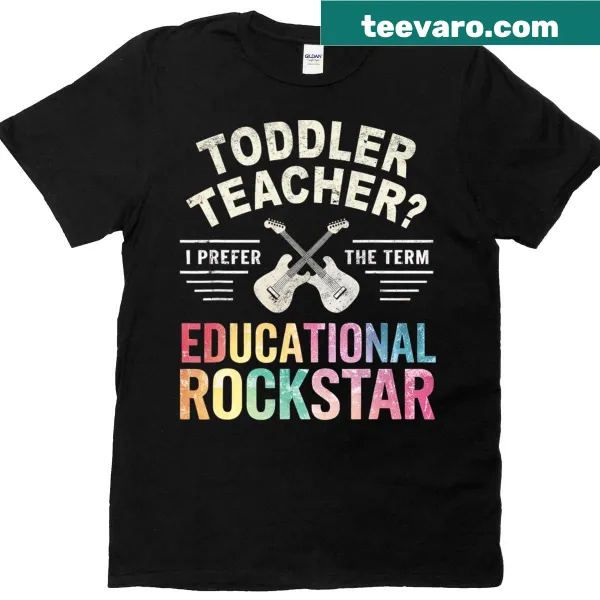 Vintage toddler teacher T-shirt with educational graphics