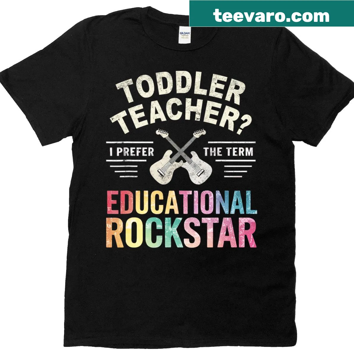Vintage toddler teacher T-shirt with educational graphics — on a men's t-shirt