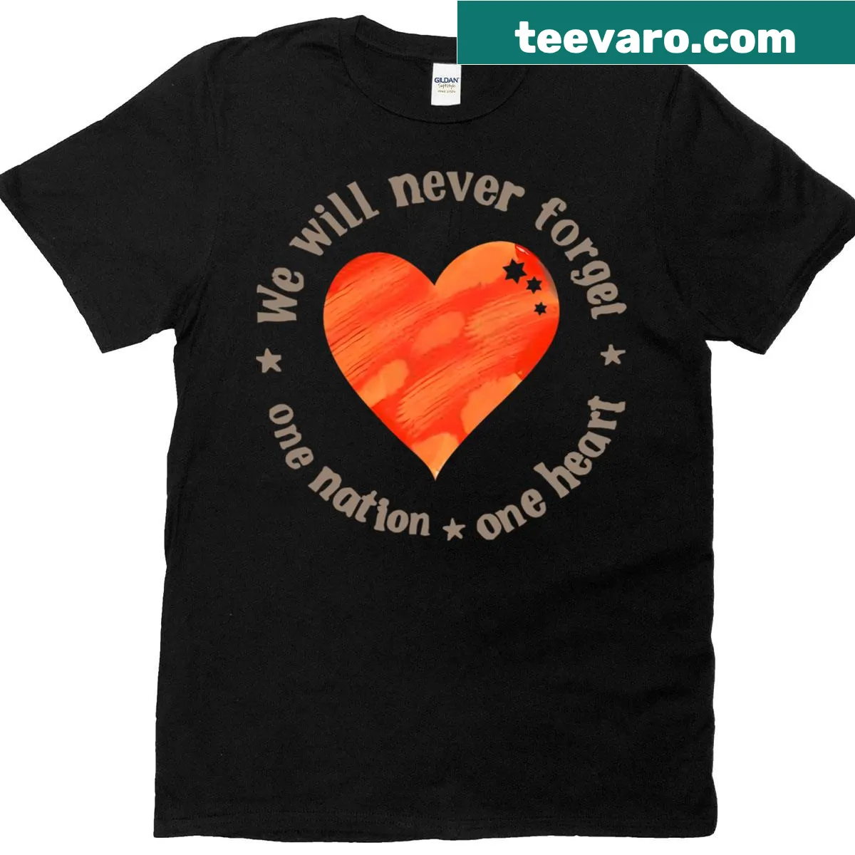 Bibas Family t-shirt with a message of unity — on a men's t-shirt