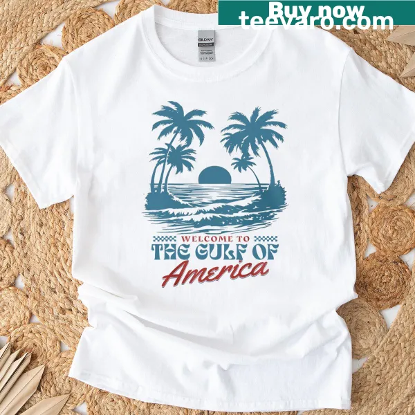 Retro t-shirt showcasing America's Gulf Beach design
