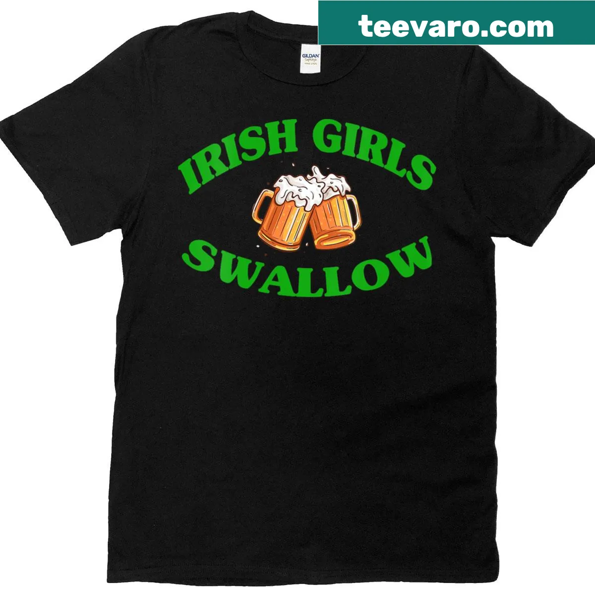 Funny St. Patrick's Day V-neck T-shirt for women — on a men's t-shirt