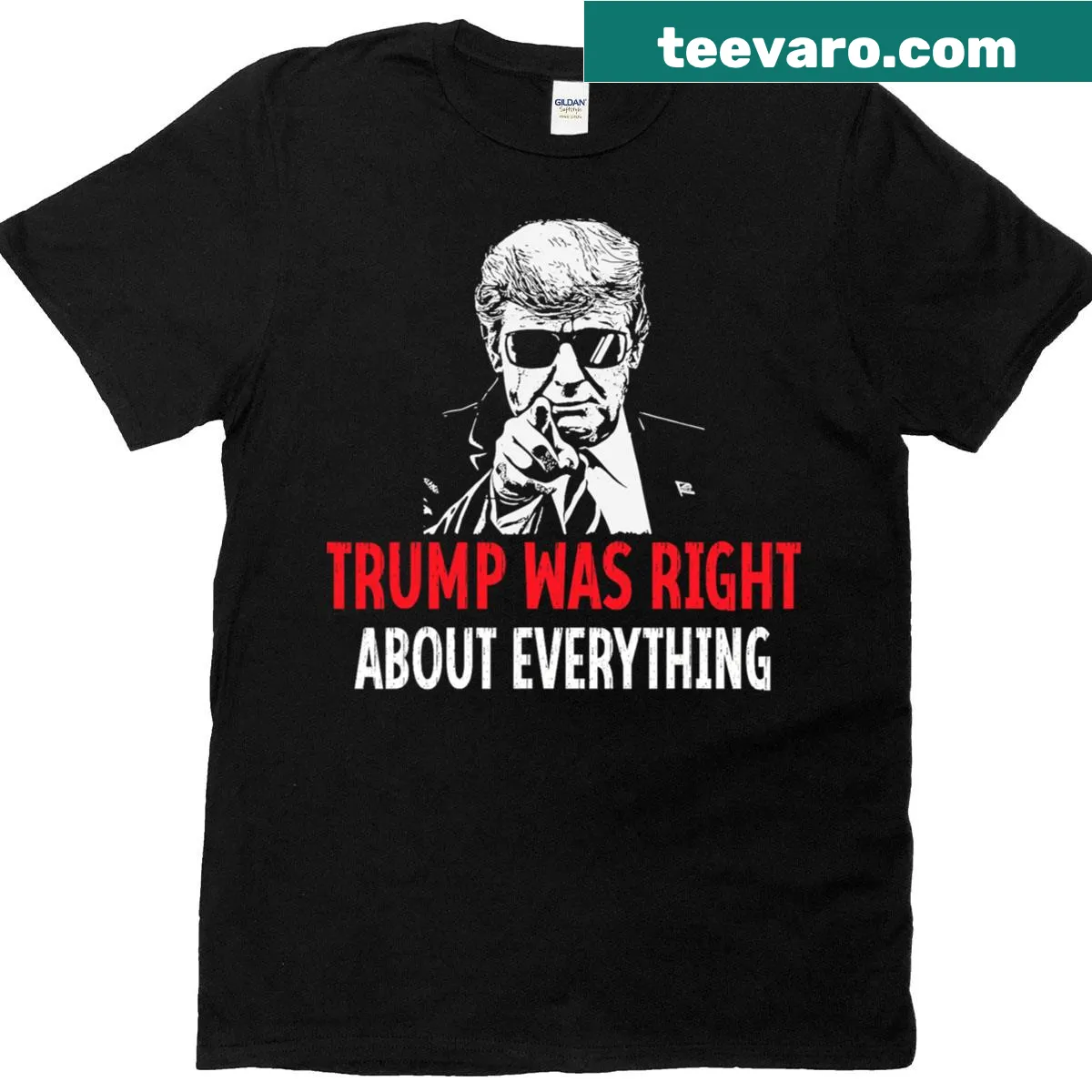 Patriotic T-shirt with American flag graphic — on a men's t-shirt