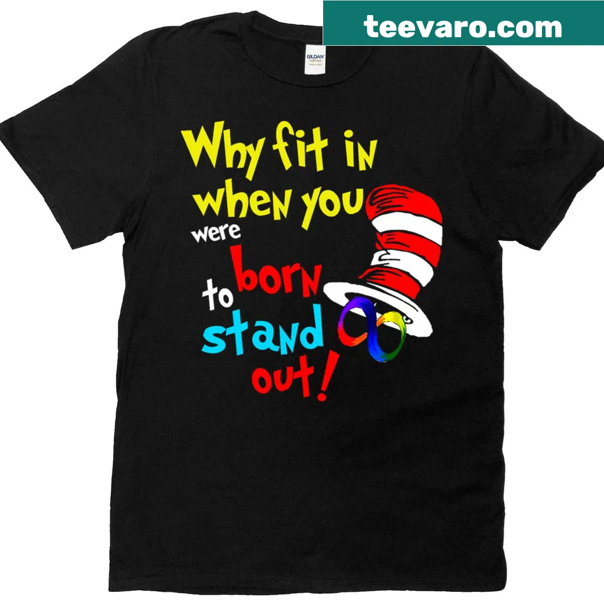 T-shirt featuring a cat in a doctor’s hat promoting autism awareness with a fun design. — on a men's t-shirt