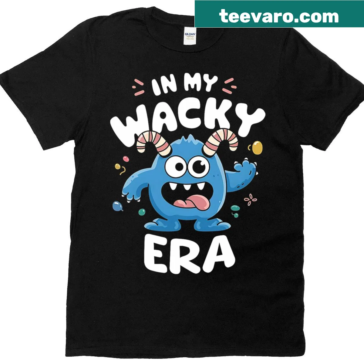 Wacky fashion-themed T-shirt with playful text — on a men's t-shirt