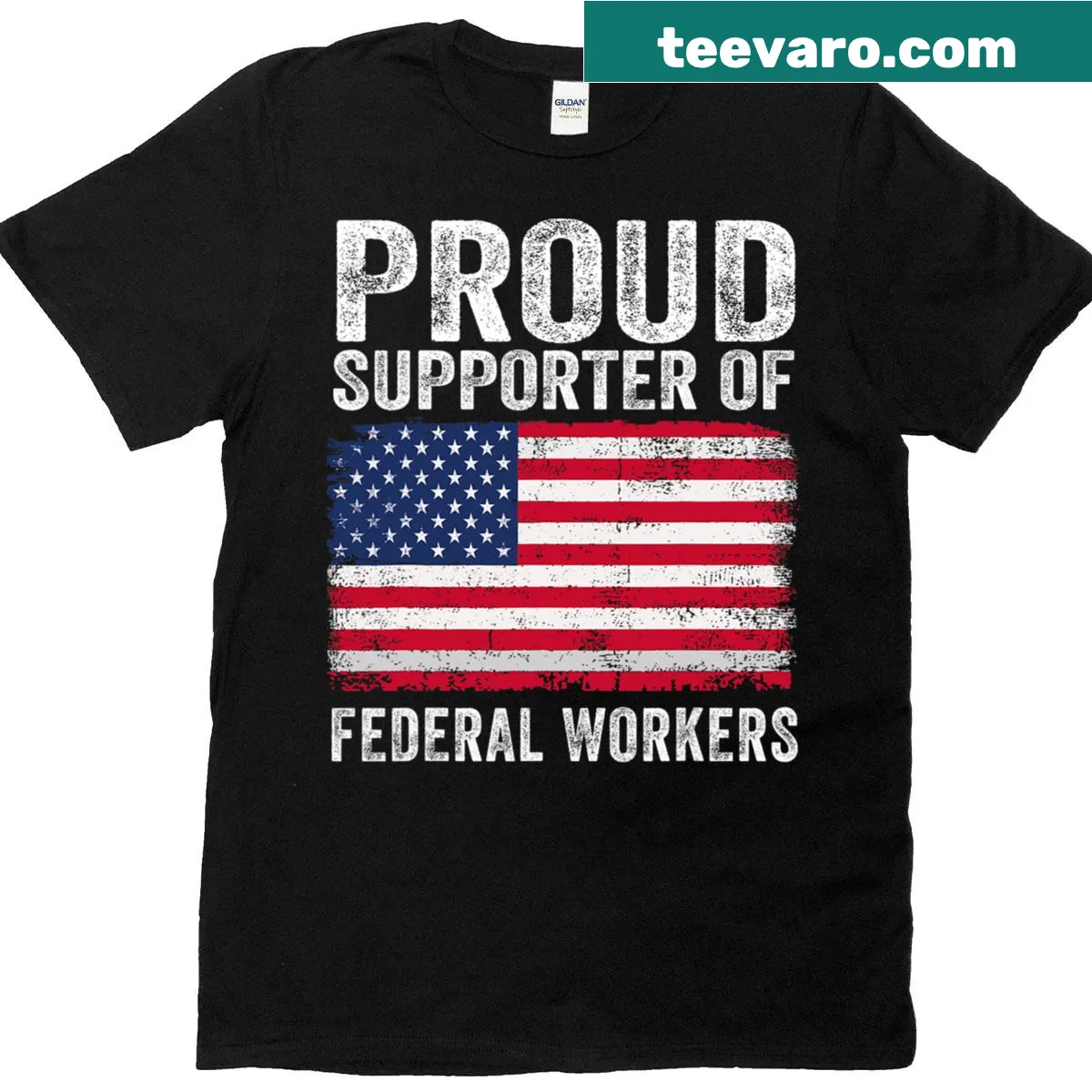 Federal Worker Advocate Supporter t-shirt with bold typography — on a men's t-shirt
