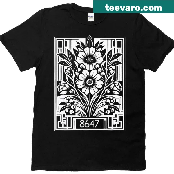 Floral design T-shirt with feminist theme addressing human rights