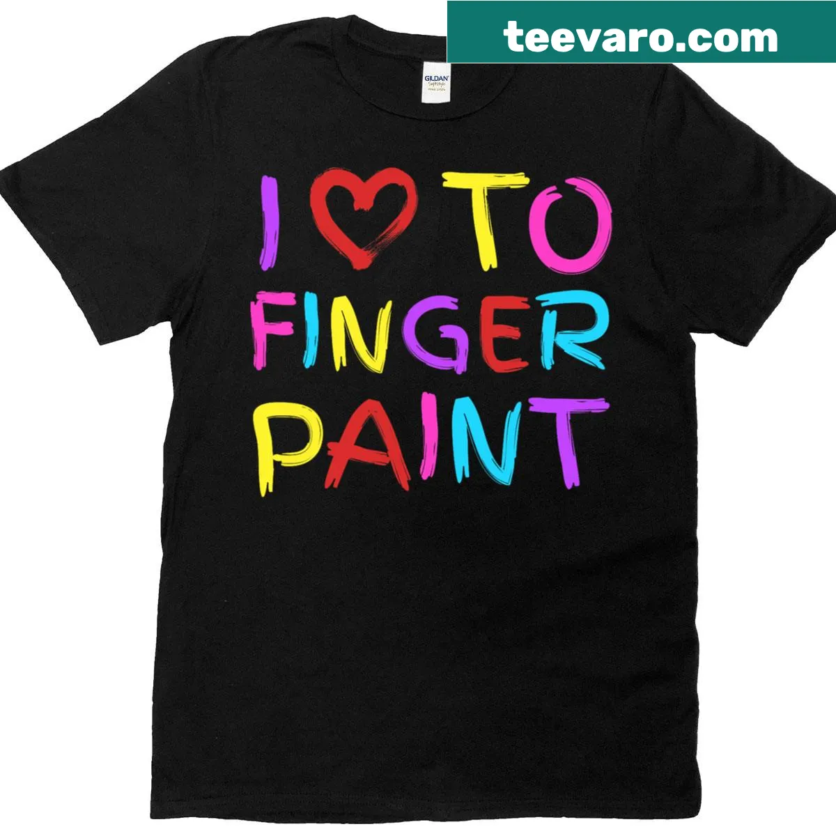 Art-themed t-shirt with 'I Love To Create Art' and playful graphics — on a men's t-shirt