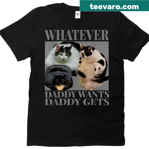 Vintage Cat Daddy meme t-shirt with playful graphics