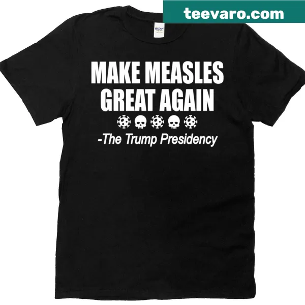 Informative T-shirt promoting measles vaccination awareness