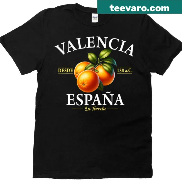 Vintage design celebrating Valencia oranges on a T-shirt