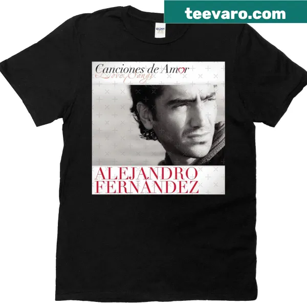 T-shirt featuring Alejandro Fernández Canciones De Amor album design