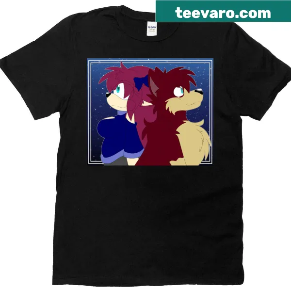 Illustrated t-shirt depicting the dual life of a werewolf