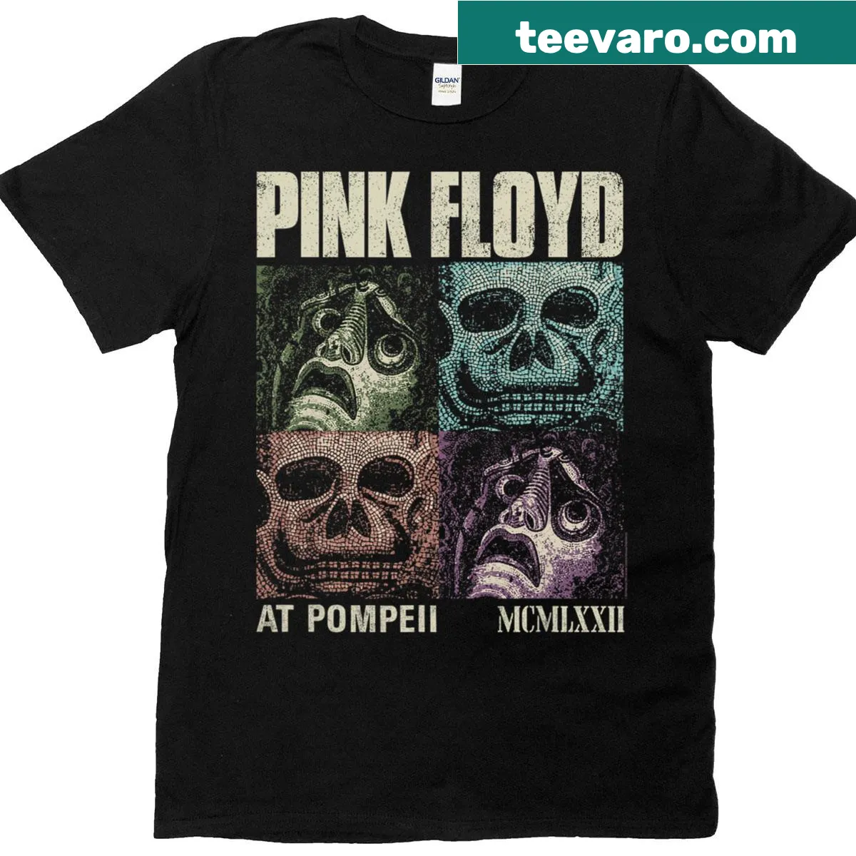 Memento Mori graphic inspired by Pink Floyd — on a men's t-shirt