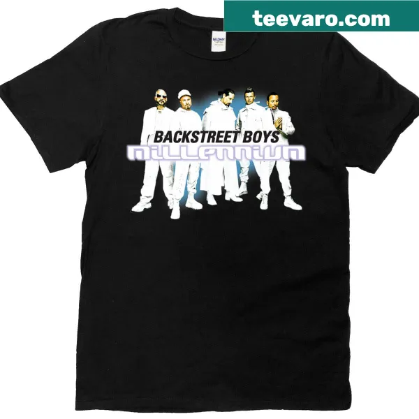 Retro T-shirt celebrating the Backstreet Boys and 90s boyband nostalgia
