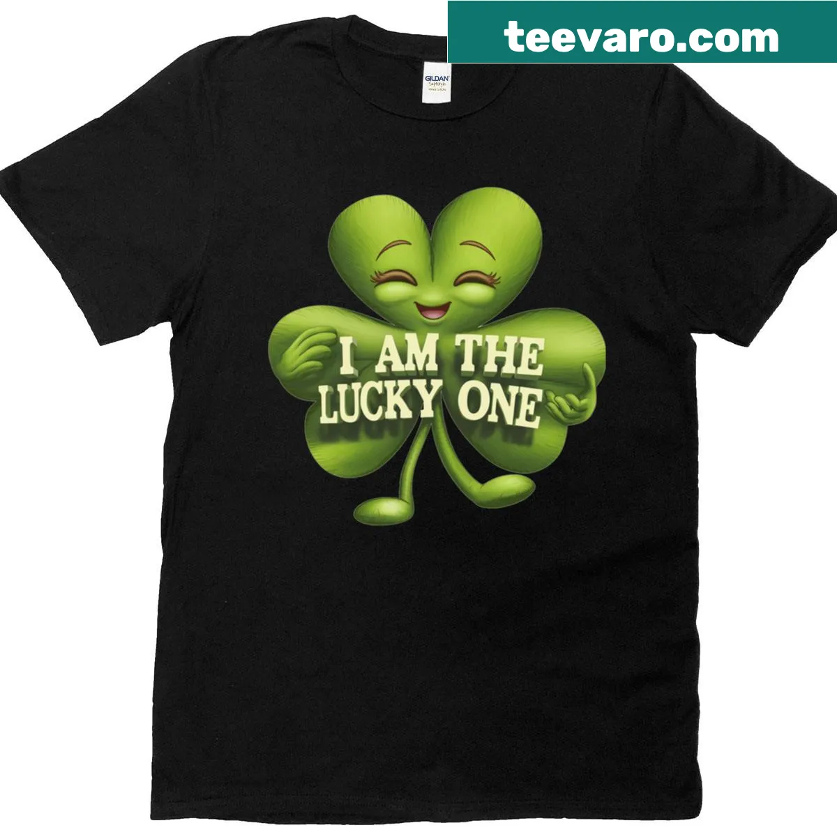 Charming graphic on One Lucky Me t-shirt — on a men's t-shirt
