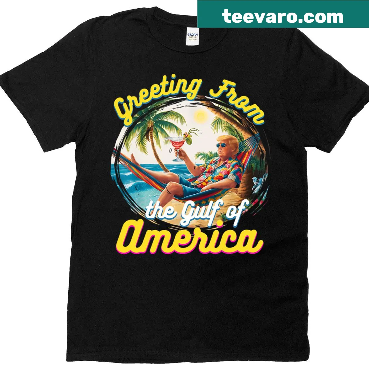 Patriotic text design on T-shirt — on a men's t-shirt