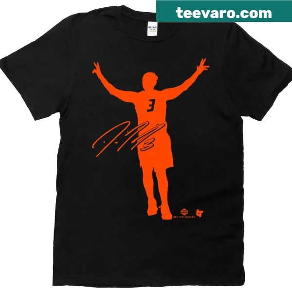 Silhouette of Diana Taurasi with Phoenix Suns logo on T-shirt