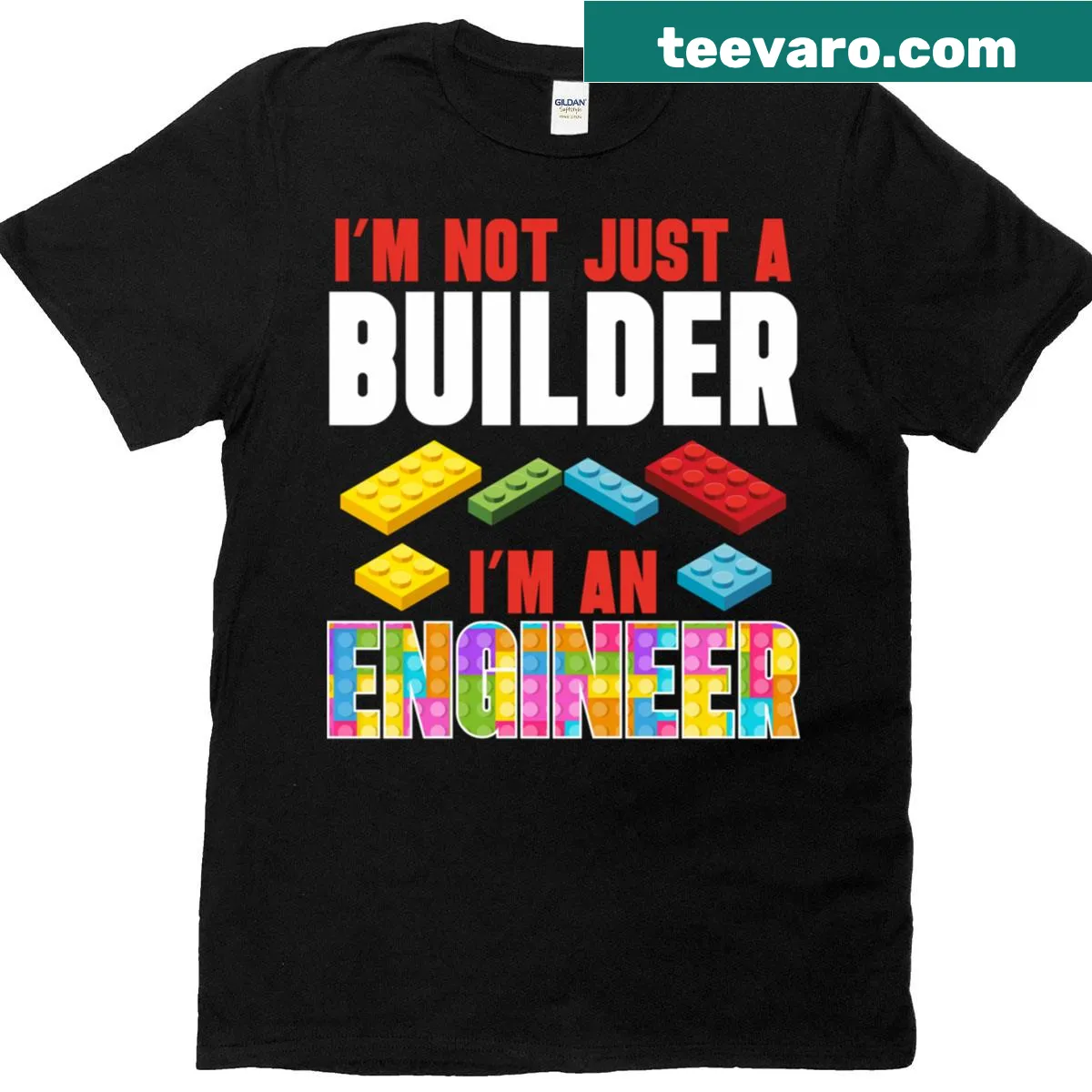 Professional Engineer t-shirt with bold text about engineering expertise. — on a men's t-shirt