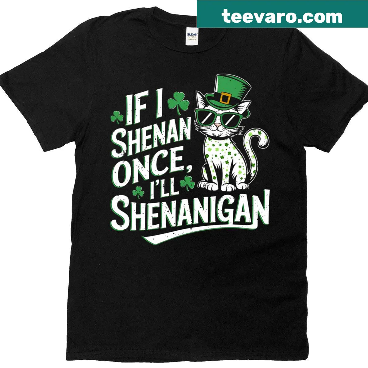 Funny quote on a St. Patrick's Day t-shirt about lying. — on a men's t-shirt