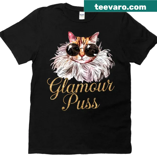Cute T-shirt featuring a stylish cat in sunglasses