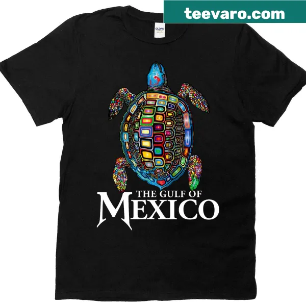 Illustration of a sea turtle with conservation message on T-shirt