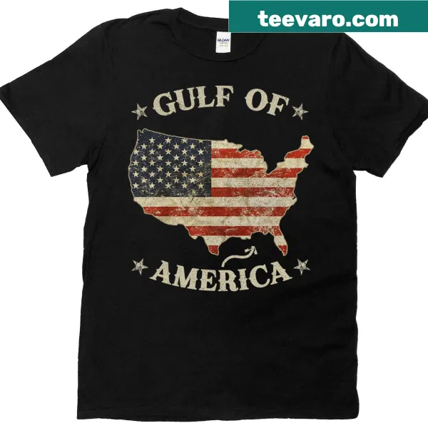 Patriotic T-shirt featuring a greeting and Gulf Coast theme