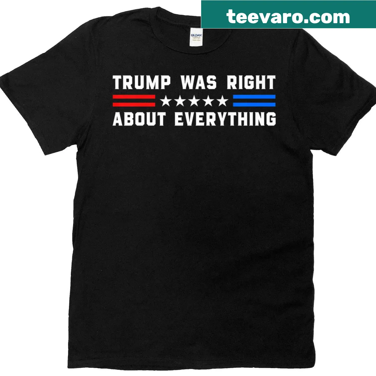 Playful T-shirt showcasing Trump's accurate statements. — on a men's t-shirt
