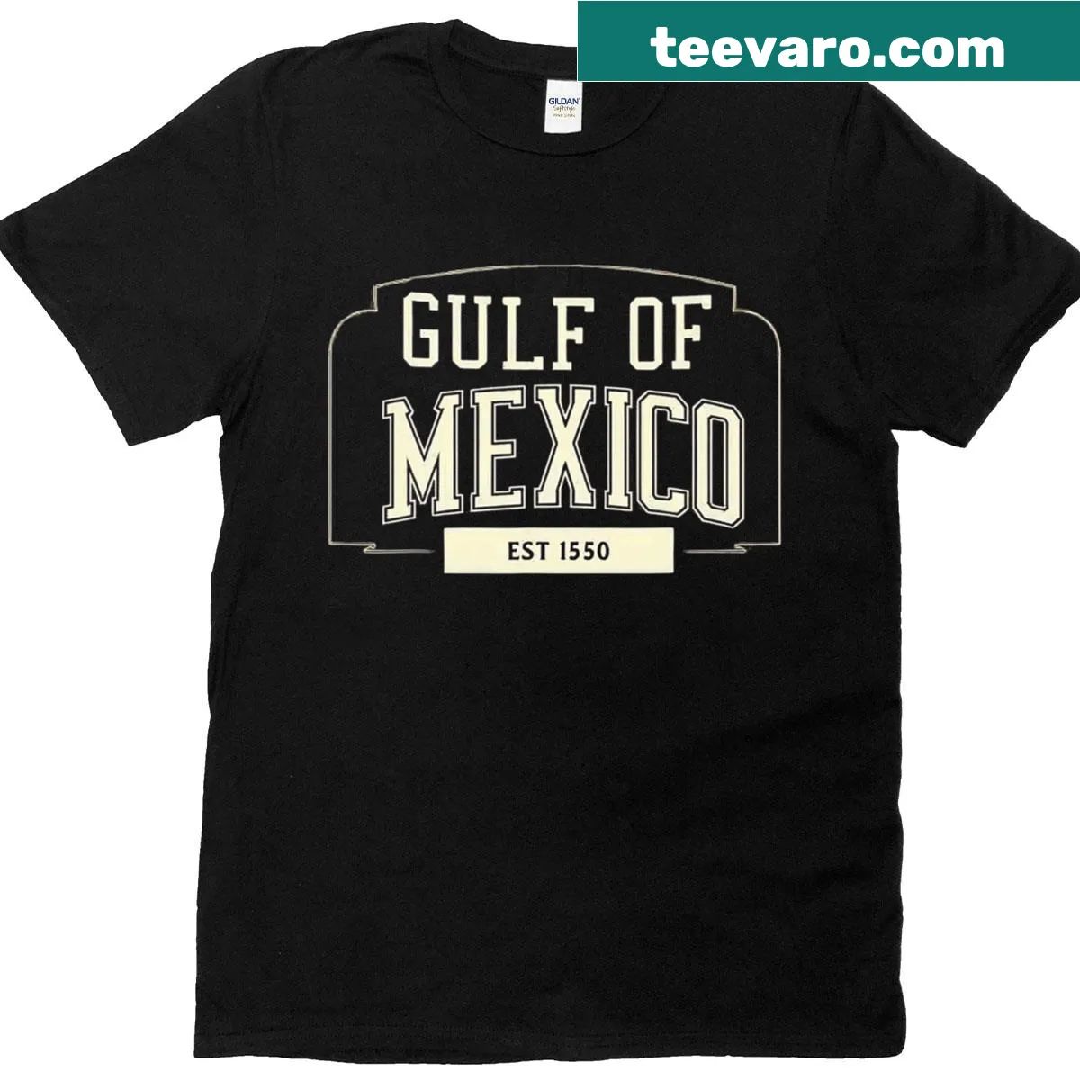 Vintage Mexican Flag shirt with Est 1550 print — on a men's t-shirt
