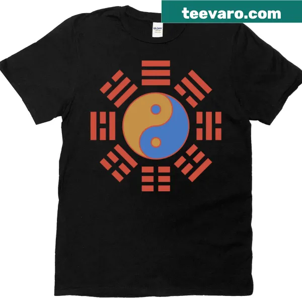T-shirt featuring a central Yin Yang symbol for balance and harmony